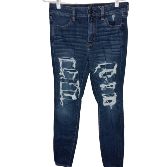 American Eagle Hi Rise Jeggings Size 10 - Picture 8 of 8